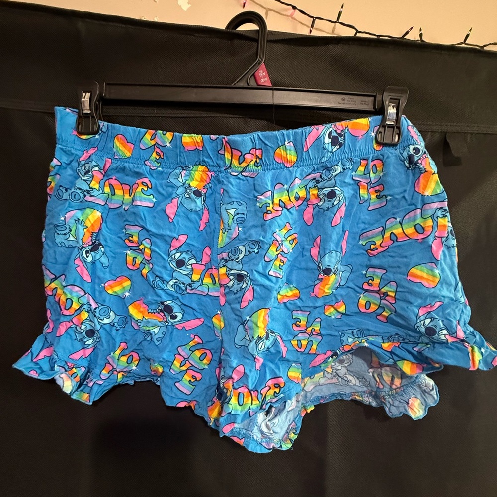 Disney Blue and Pink Cartoon Character Shorts & shirt . Pajamas